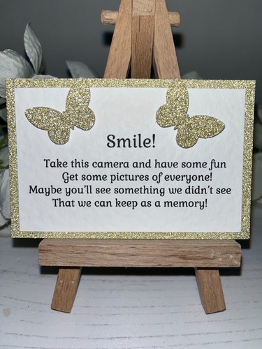 Disposable camera poem cards - camera,