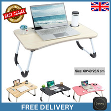 Folding Laptop Table Bed Tray Portable Lap Desk Sofa Stand for Notebook Work