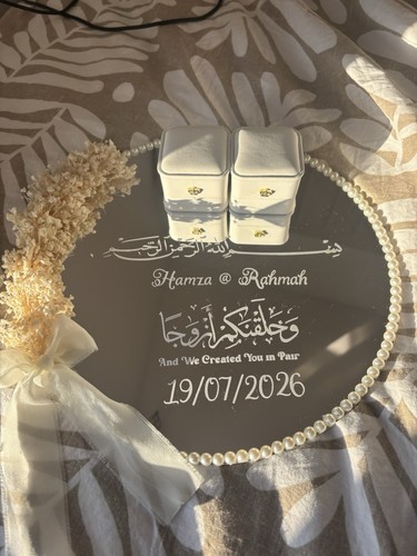 Luxury nikkah mirror ring - nikkah,