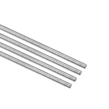 4 x Fully Threaded Rod M4x300mm 0.7mm Pitch 304 Stainless Steel Right Hand