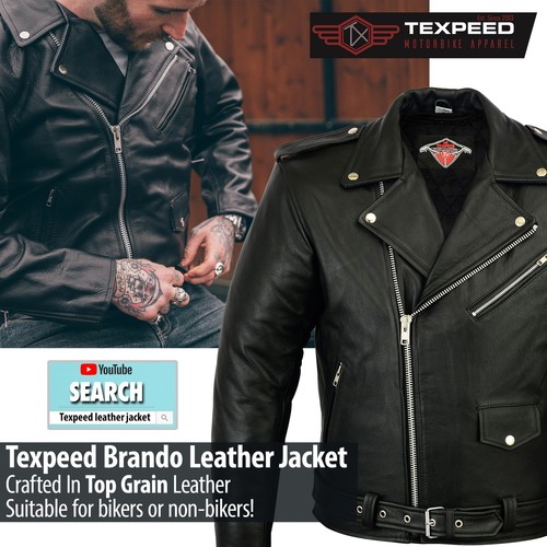 Leather brando motorbike - leather,