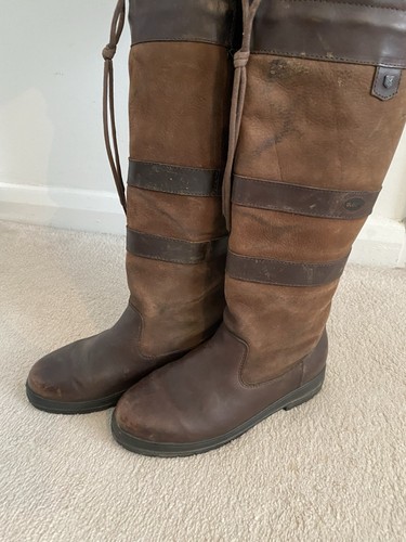 Dubarry brown leather - leather, knee