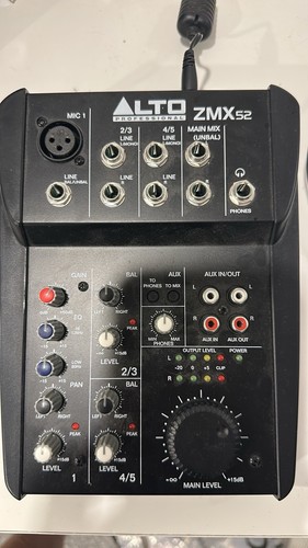 Alto zmx52 channel - alto, 5-channel