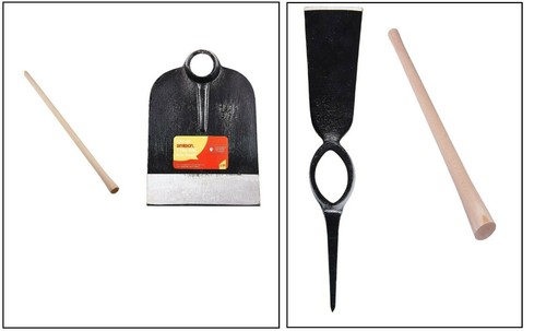 Pick axe mattock steel head - pick,
