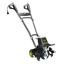 Sun Joe Electric Tiller Cultivator, Steel Tines, 13.5 Amp, 16", Black (Open Box)