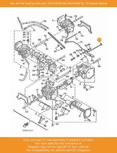 Yamaha ring 31h - 31h-14194-00, oem