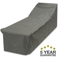Oxbridge Grey Sun Bed/Sun Lounger Waterproof Outdoor Garden Furniture Cover