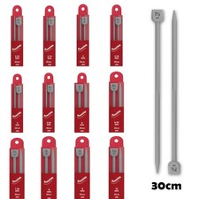 Knitting Needles Whitecroft Essentials Knit Pins 20 Sizes in 30cm Length 