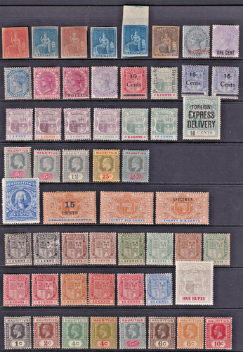 Mauritius collection - mauritius, qv-qe