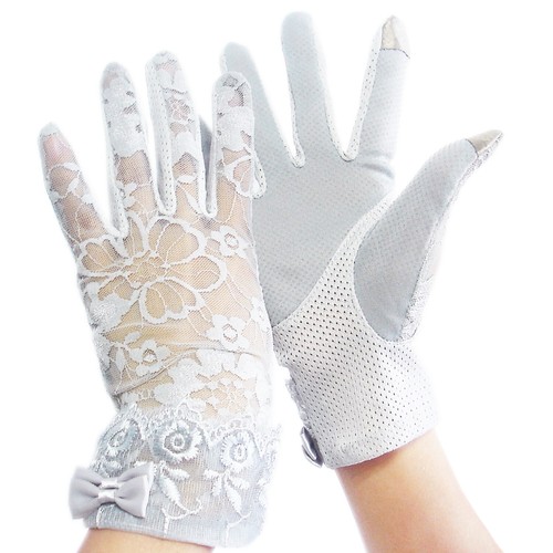 Ladies light grey - , gloves
