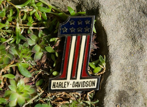 Vintage enamel motorcycle - vintage,