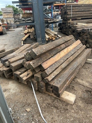 Reclaimed oak sleeper posts - oak,