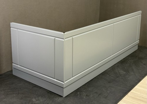 Grey fluted bath - panel, and