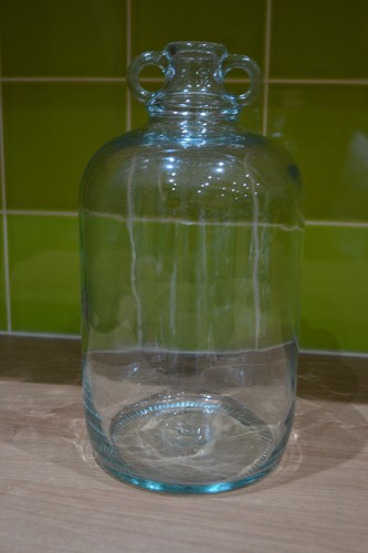 Clear glass demijohns - glass,