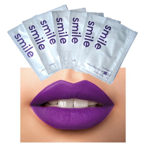 Teeth whitening strips say - x,