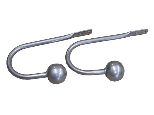 Pewter curtain hold - pewter,
