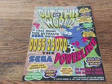 Vintage Sega Powerline Phone Gaming Line Mega Drive Print Ad Advertisement