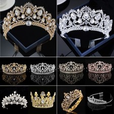 Champagne Gold Tiara Crown For