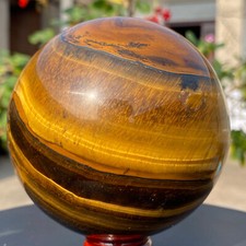 2.52LB Natural Tiger Eyeball quartz crystal ball Gem Reiki Energy -
