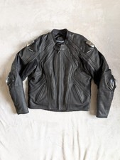 Frank Thomas Stealth Titanium Pro Black Leather Motorcycle Jacket Size L/42