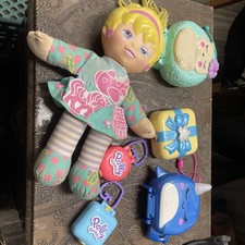 Vintage Polly Pocket 12" Doll Hard Plastic Head Soft Body Bluebird Mattel 1995