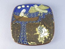 Piatto ceramica da parete Arabia Finland modernariato design vintage 1980