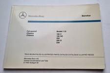 Mercedes Fintail parts book