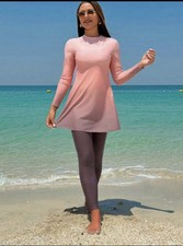 Modest Pink Ombre Muslim