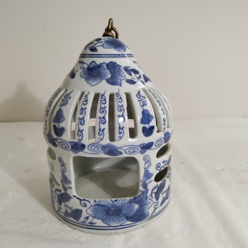 Vintage blue white - blue, &