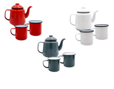 Falcon Enamel Teapot & 2 Mugs