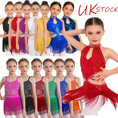 Girls shiny fringe dress - uk,