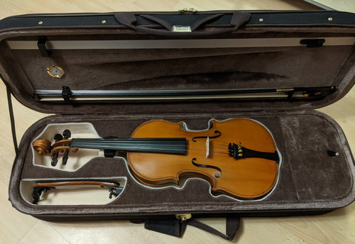 Violin with bow case - bow, &