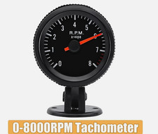 2'' 52mm Rev Counter 0-8000 RPM Analogue Tachometer Tacho Gauge Meter Kit 12V UK