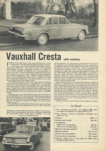 Vauxhall cresta original - vauxhall,