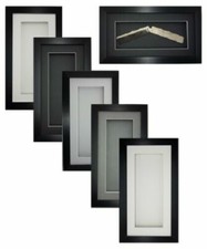 3D 10"x5" Black Picture Photo Box Frame 14mm/0.5" Deep Medal Display Craft^