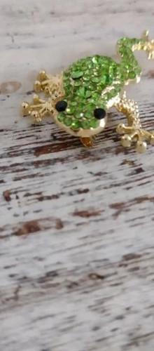 Cute little frog rhinestone - frog,