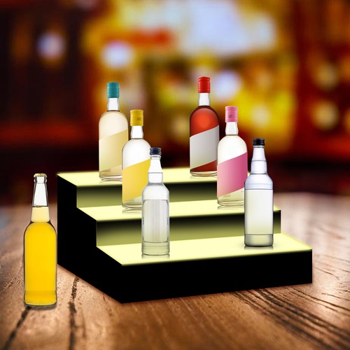 Led lighted bar stand liquor - lighted,