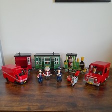 Postman Pat Toys Bundle: Motorbike,  Greendale Rocket, Vans & Figures