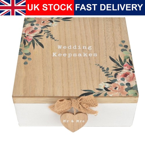 Wedding keepsake box - keepsake, wooden