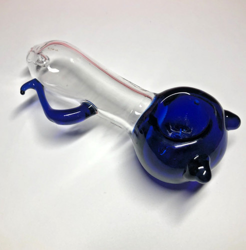 Blue cat style - blue, glass