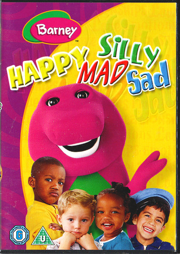 Barney happy mad - silly, sad