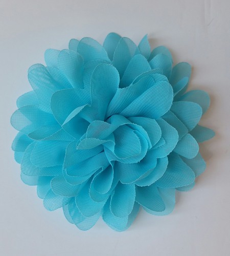 Large dahlia chiffon fabric - dahlia,