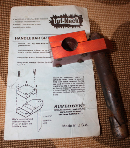 Tuf neck stem superbyke - neck,