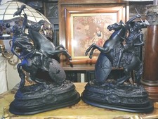  2 Antique Spelter Sculpture