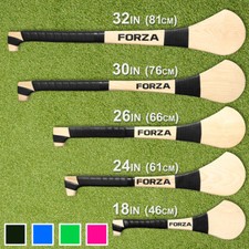 FORZA Ash Wood Hurling (GAA) Stick [5x Sizes] | 4 COLOURS | WEXFORD SHAPE