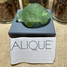 LALIQUE France Crystal ~  SIDONIE GREEN TURTLE #1214500 MINTY!!