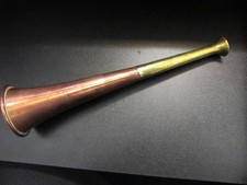 Vintage 9” (23cm) Hunting horn in Copper & Brass