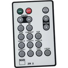 New Genuine ZR 2 ZR2 For NAD Zone 2 Sound Stereo AV Receiver Remote T175 T773