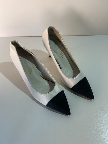 Chanel cap toe pumps white - chanel,
