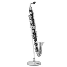 .›Miniature Bass Clarinet Model Musical Instruments Ornaments Decor Display